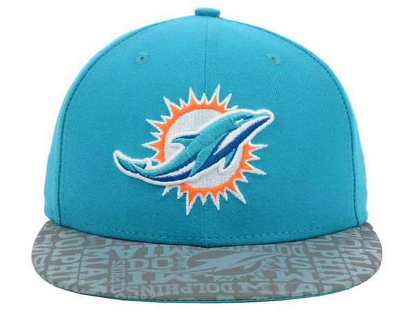 Miami Dolphins Green Snapback Hat XDF 0528